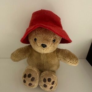 Adorable Brown Teddy Bear with Red Hat